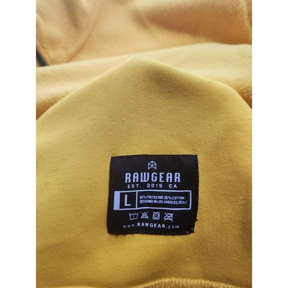 Raw Gear Yellow Winter Fleece - Size L - Picture 4 of 4